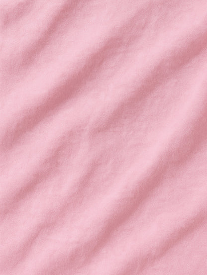 Garment-dyed cotton texture of Blush Blossom Pink Zarvion tee – soft and breathable heavyweight fabric